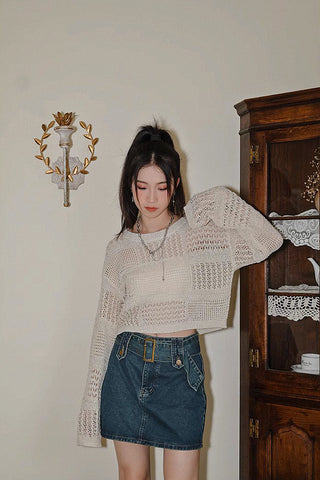 Hollow loose sweater