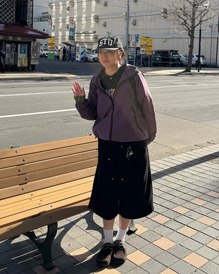 (UNISEX) Snap Bermuda Easy Pants