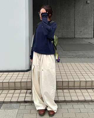 (Unisex) Rivet Tuck Balloon Pants