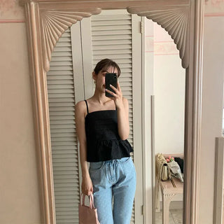 Pintuck Flare Top