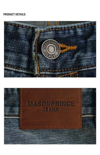 MASONPRINCE Distressed Curved Denim