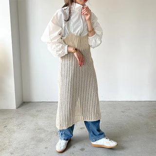 Side fringe denim pants