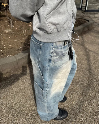(Unisex) Vintage Camo Denim Pants