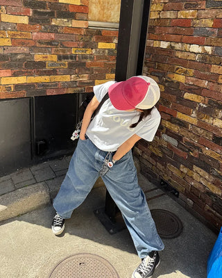 (UNISEX) Wide Denim Pants