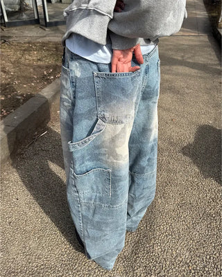 (Unisex) Vintage Camo Denim Pants