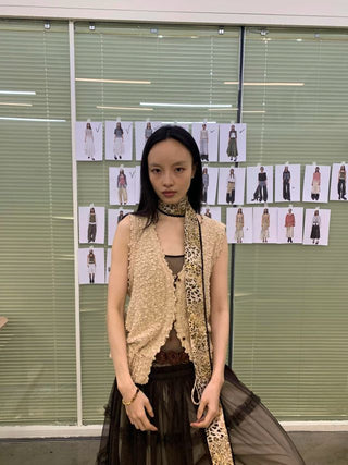 NEVERSEEZ Texture Knitted Vest