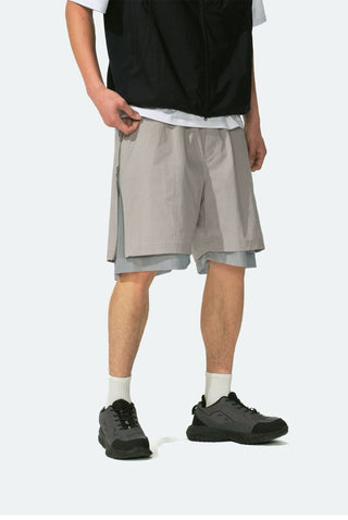 [Monterest] Double Layer Side Zip Outdoor Shorts