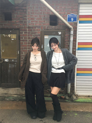 [2-way] Carpenter Tucked Wide Pants