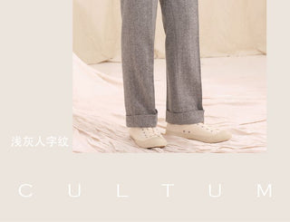 [CULTUM] Neapolitan Double Pleat Wool Blend Trousers