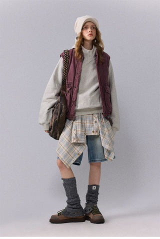 [Monterest] Washed Cotton Padded Work Vest