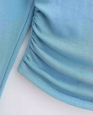slim turtleneck long-sleeve top