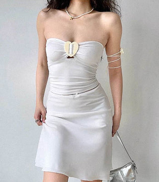 draped mid-waist skirt