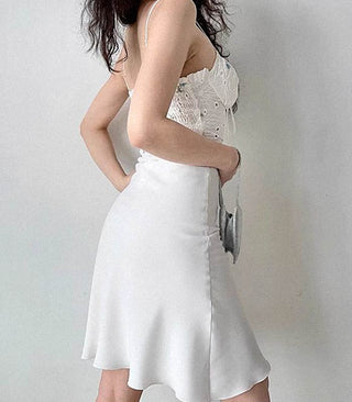 draped mid-waist skirt