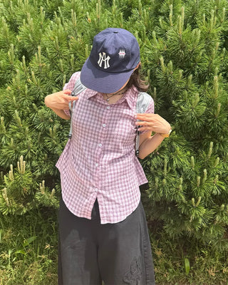 Checked Roll-Up Half Shirt