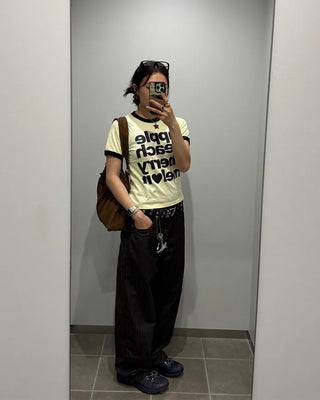Fruit lettering T-shirt