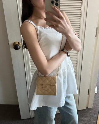 Long frill lace camisole