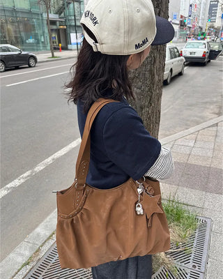 Star Keyring Set Leather Shoulder Bag