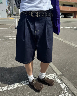 Denim Bermuda shorts