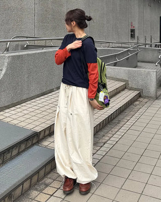 (Unisex) Rivet Tuck Balloon Pants