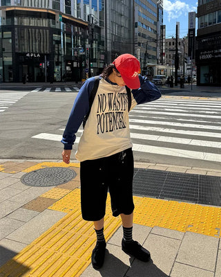 Logo Raglan Long T-Shirt