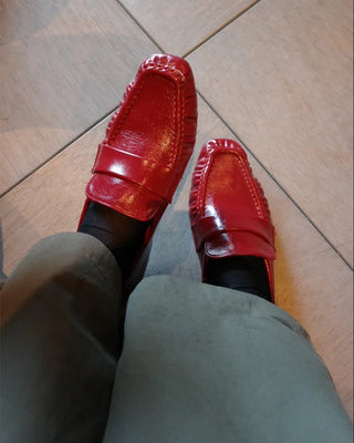 Stitched Shirring Loafers