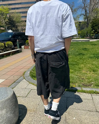 Wide Bermuda shorts