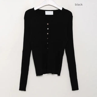 Simple ribbed cardigan
