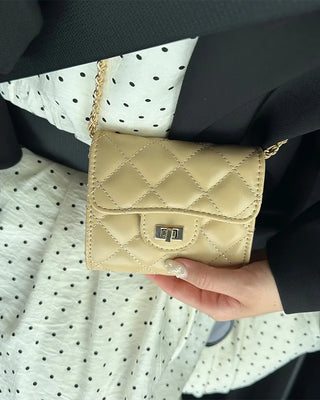Quilted mini shoulder bag