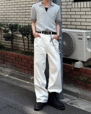 Half-zip summer knit