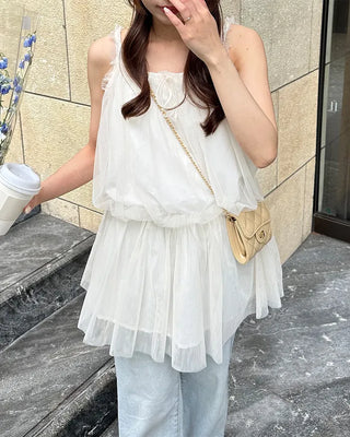 Chiffon lace blouse