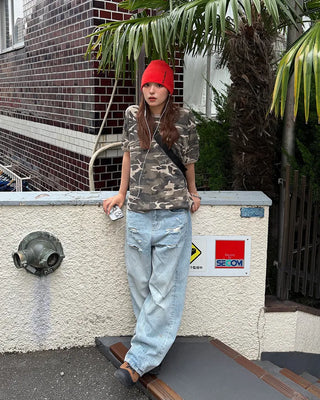 Camo Ringer T-shirt