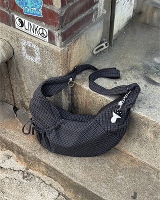 Checkered Big Crossbody Bag