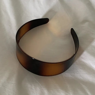 Brown leopard print acrylic headband