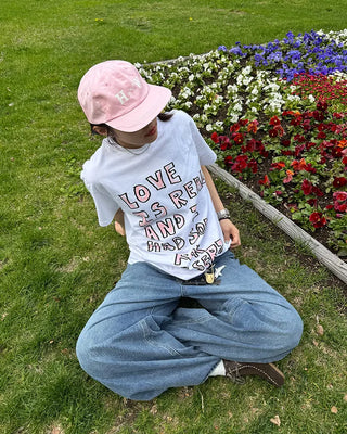 Crayon lettering T-shirt
