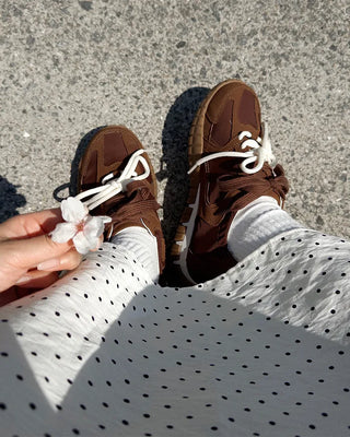 Two-tone strap sneakers