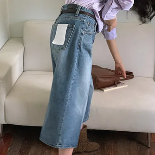 Denim shorts