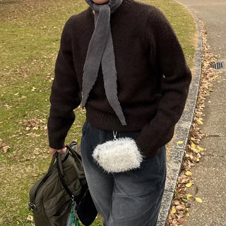Wool round knit