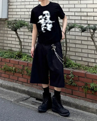 Face print T-shirt