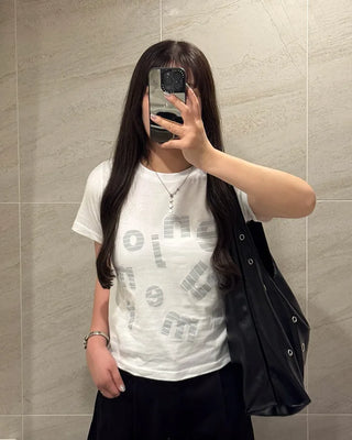 Lettering Short-Sleeved T-Shirt