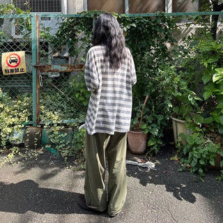 (Unisex) Casual Cotton Elastic Waist Pants