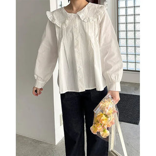 Frill collar blouse