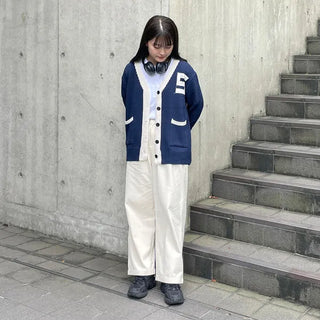 S Patch Collar Cardigan