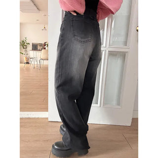 Wide denim pants