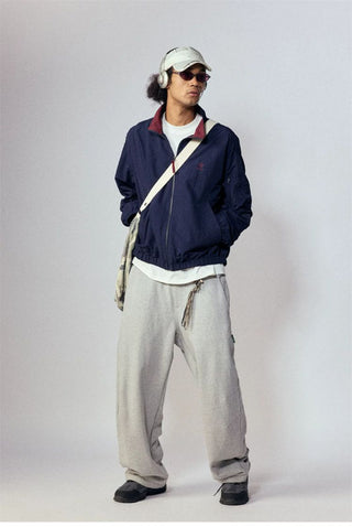 [Monterest] Relaxed Fit Drawstring Knit Sweatpants