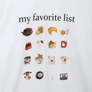 me my favorite list tee