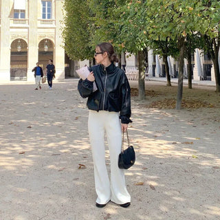 Patterned flare pants