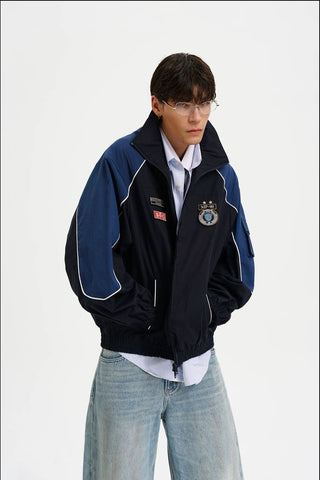 [MASONPRINCE] Sport Club Badge Training Jacket