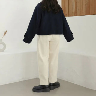 Wool double duffel coat