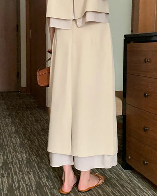 Long layered skirt