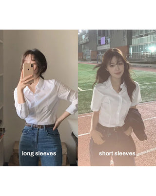 (basic/cropped) Striped shirt - 3 colors